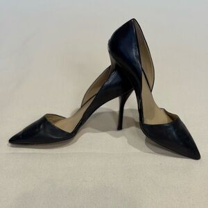 MICHAEL Michael Kors black D'Orsay leather pumps, size 9